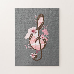 Cherry Blossom Music Jigsaw Puzzle