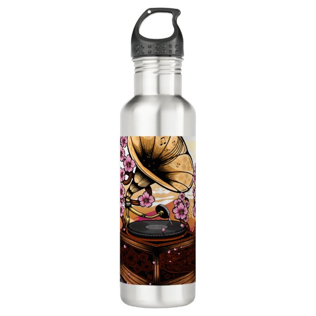 Cherry Blossom Musical 710 Ml Water Bottle (Front)