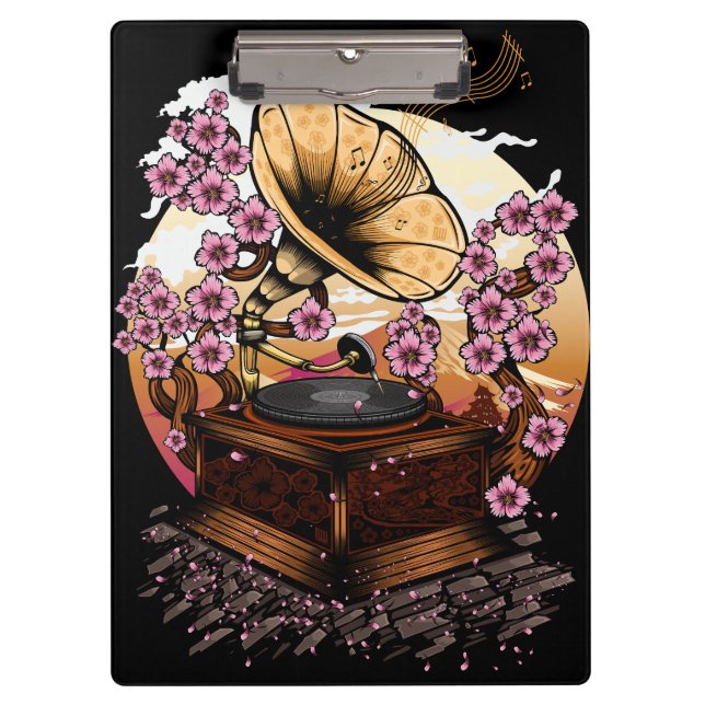 Cherry Blossom Musical Clipboard (Front)