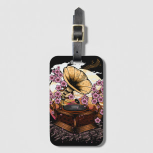Cherry Blossom Musical Luggage Tag