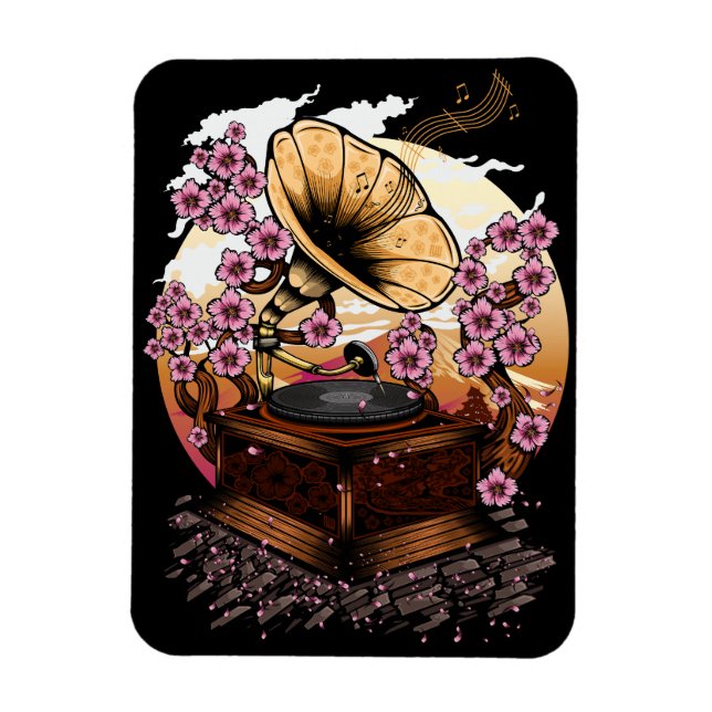 Cherry Blossom Musical Magnet (Vertical)
