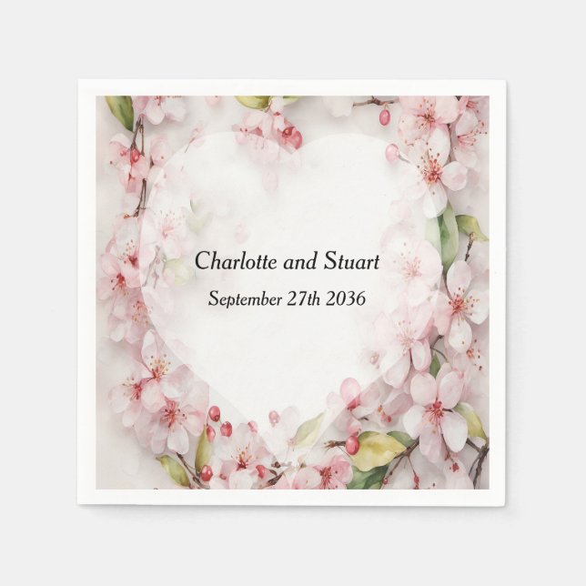 Cherry Blossom Napkin (Front)