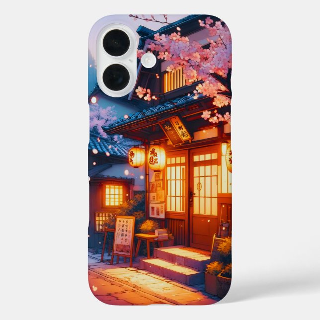Cherry Blossom Night in Old Japan Case-Mate iPhone Case (Back)