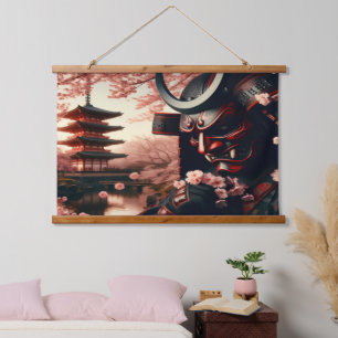Cherry Blossom Oni Tapestry