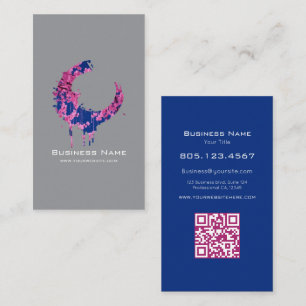 Cherry Blossom Paint Swirl Design – Custom Business Card