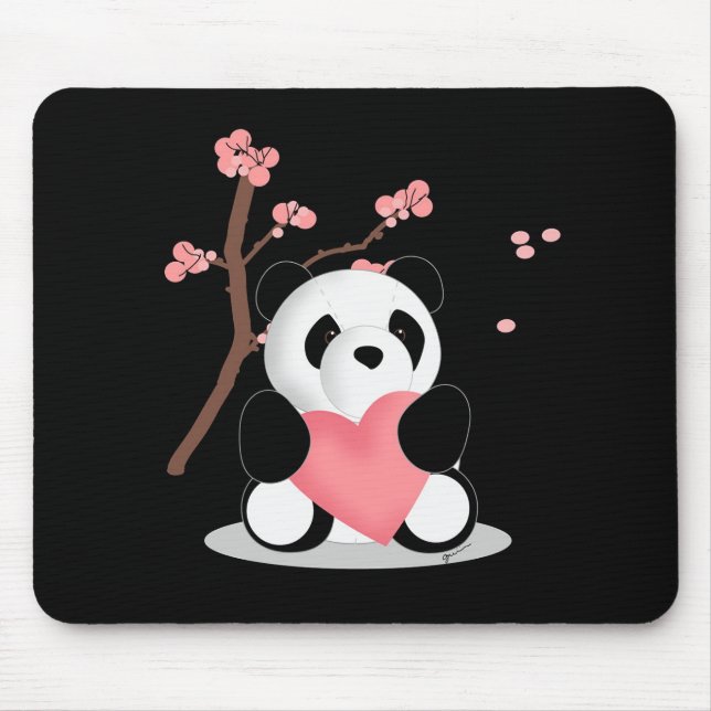 Cherry Blossom Panda Mousepad (Front)