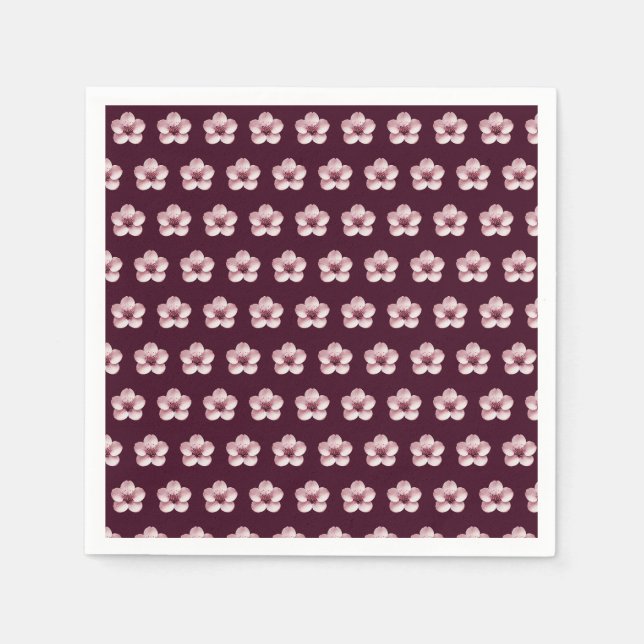 Cherry Blossom Party Napkins (Front)
