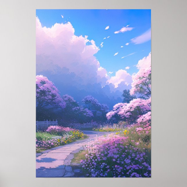 Cherry Blossom Path Poster (Front)
