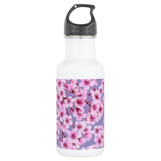Cherry blossom pattern 532 ml water bottle (Front)