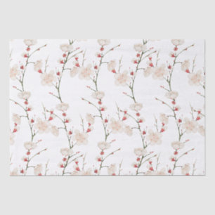 Cherry Blossom Pattern Boho  Tissue Paper