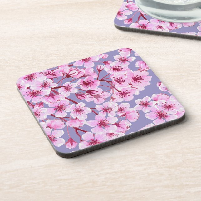 Cherry blossom pattern coaster (Left Side)