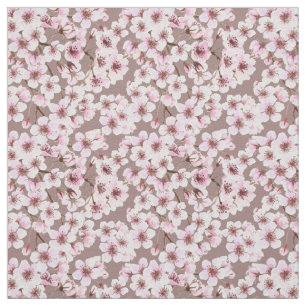 Cherry blossom pattern fabric
