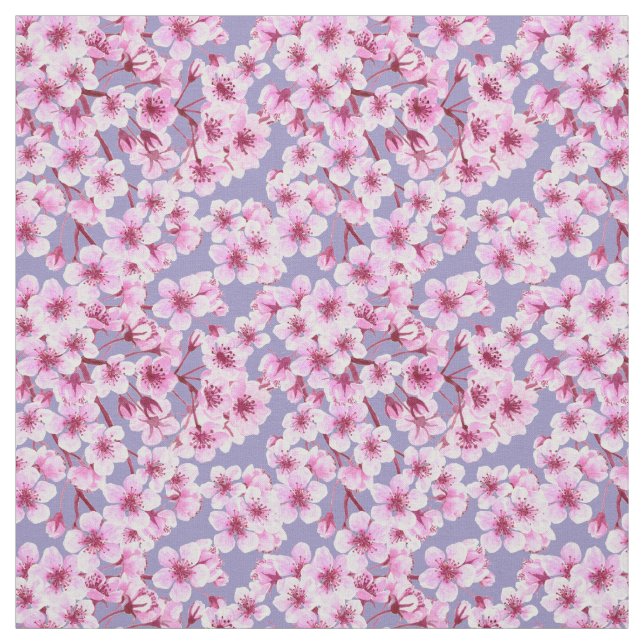 Cherry blossom pattern fabric (Swatch)