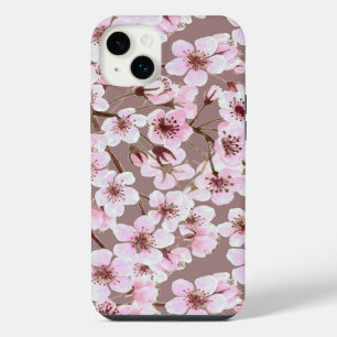 Cherry blossom pattern iPhone 14 plus case