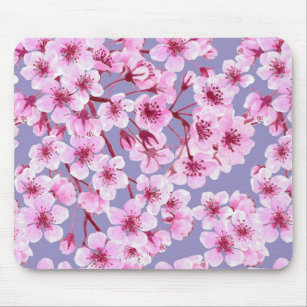 Cherry blossom pattern mouse pad