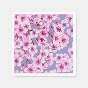 Cherry blossom pattern napkin