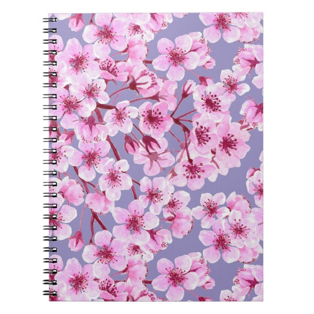 Cherry blossom pattern notebook (Front)