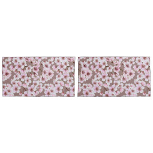Cherry blossom pattern pillowcase