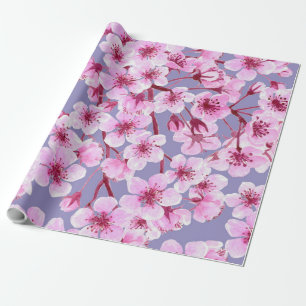 Cherry blossom pattern wrapping paper