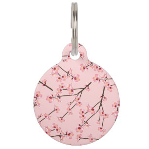 Cherry Blossom Pet Tag