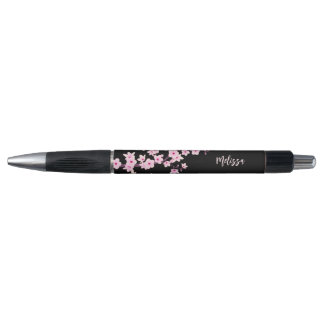 Cherry Blossom Pink Black Monogram