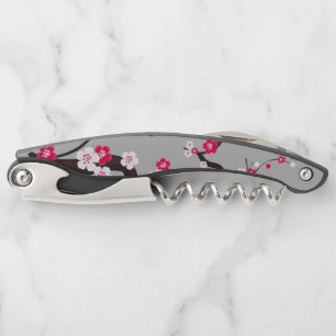 Cherry Blossom Pink floral Corkscrew