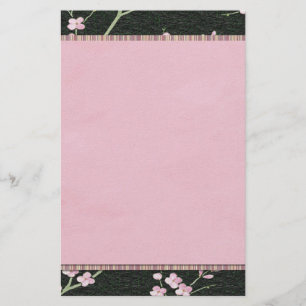 Cherry Blossom Pink Floral Stationery