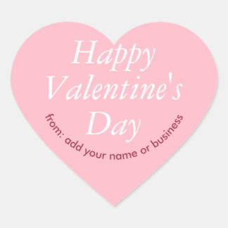 Cherry Blossom Pink Heart Valentine's Sticker