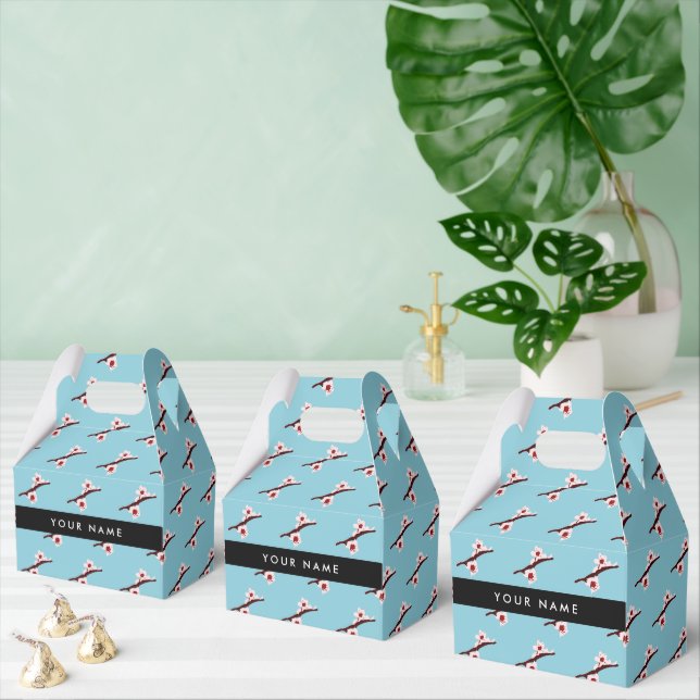 Cherry Blossom, Pink Sakura, Your Name Favour Box (Multiple)