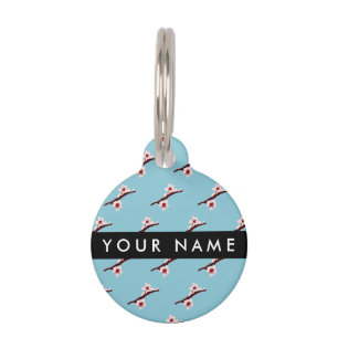 Cherry Blossom, Pink Sakura, Your Name Pet Tag