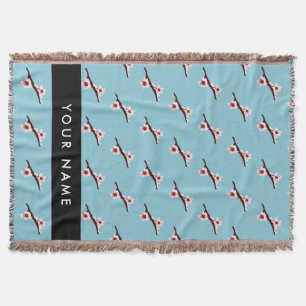 Cherry Blossom, Pink Sakura, Your Name Throw Blanket