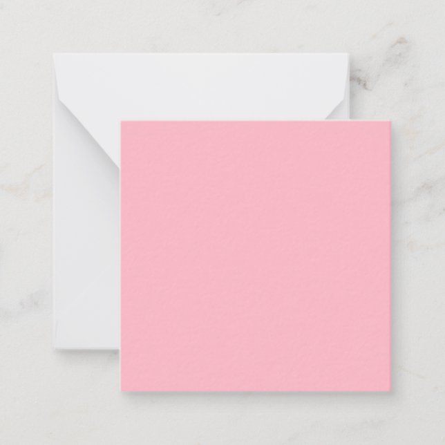 Cherry Blossom Pink Solid Colour Card (Front)