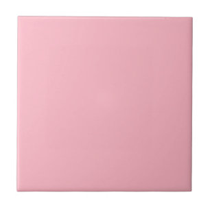 Cherry Blossom Pink Solid Colour Ceramic Tile