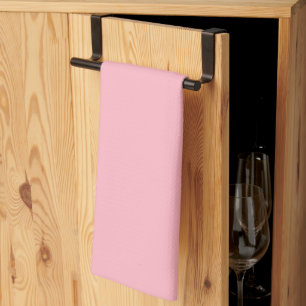 Cherry Blossom Pink Solid Colour Tea Towel