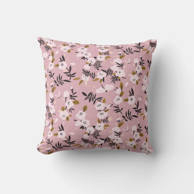 Cherry Blossom Pink: Tender Spring Cushion (Front)