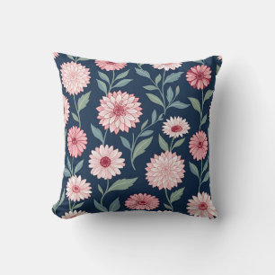 Cherry Blossom Pink Throw Pillow