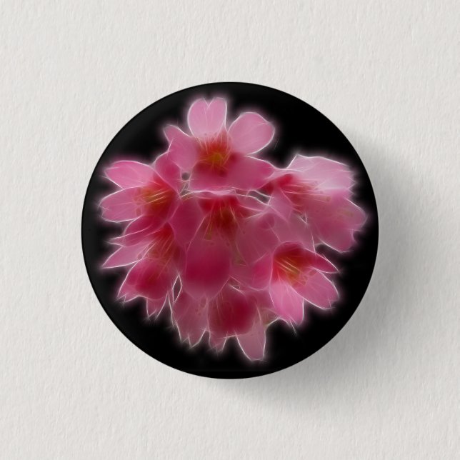 Cherry Blossom Pink Tree Flower 3 Cm Round Badge (Front)