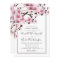 Cherry Blossom Pink White Wedding Invitations