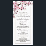 Cherry Blossom Pink White Wedding Programs<br><div class="desc">Cherry Blossom Pink White Wedding Programs - features a colour scheme of dark brown, pink and white with modern script and san serif fonts. View the full matching collection link found on this page to complete the look for your spring, late winter, or summer event. You'll see a collage of...</div>