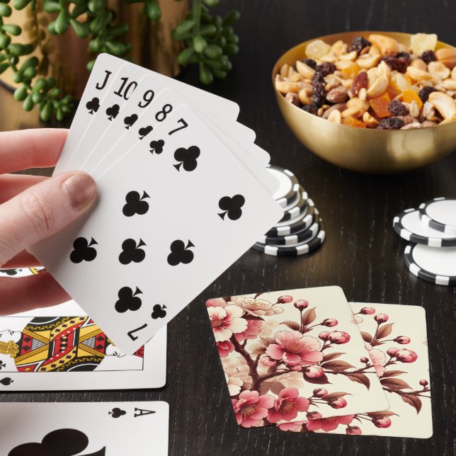 Cherry Blossom Playing Cards (In Situ)