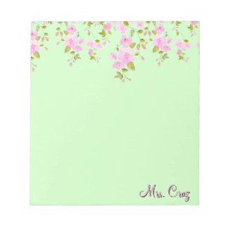 Cherry Blossom Pretty Custom Notepad