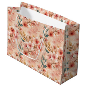 Cherry Blossom Print Large Gift Bag