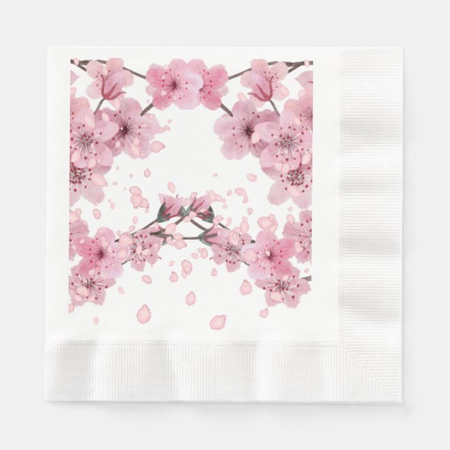 Cherry Blossom Print  Napkin (Front)