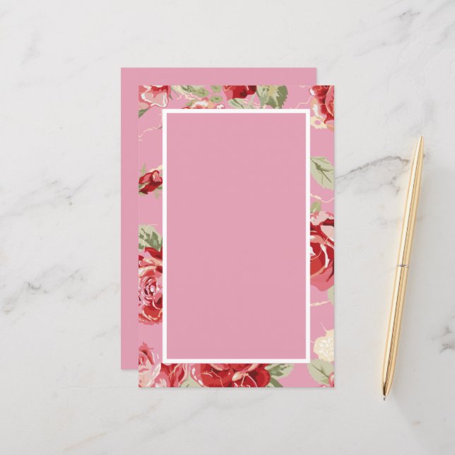 Cherry blossom red rose (Front/Back In Situ)