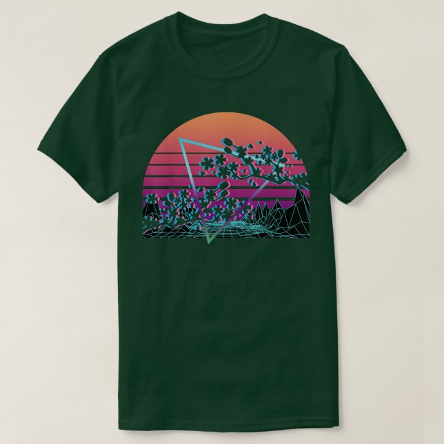 Cherry Blossom Retro 221 T-Shirt (Design Front)