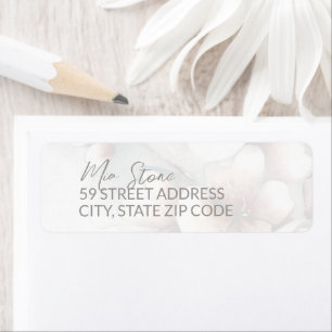Cherry Blossom Return Address Label