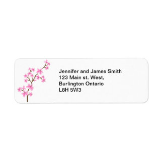 Cherry Blossom - Return Address Label