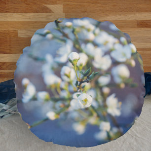 Cherry blossom round cushion