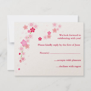 Cherry Blossom RSVP Card