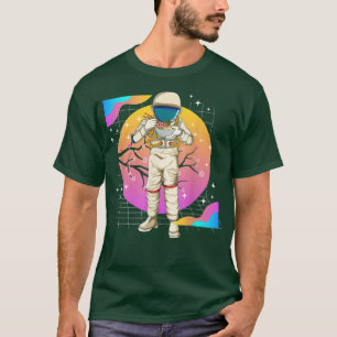 Cherry Blossom Sakura 80s Vaporwave Space Ramen As T-Shirt
